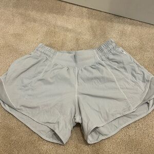 White Lulu 4 inch hottie hot shorts